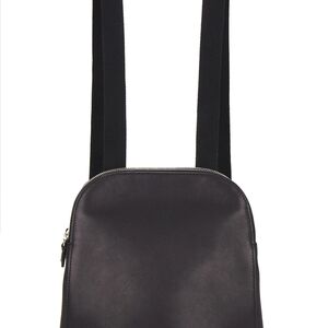 The Row Black Leather Backpack